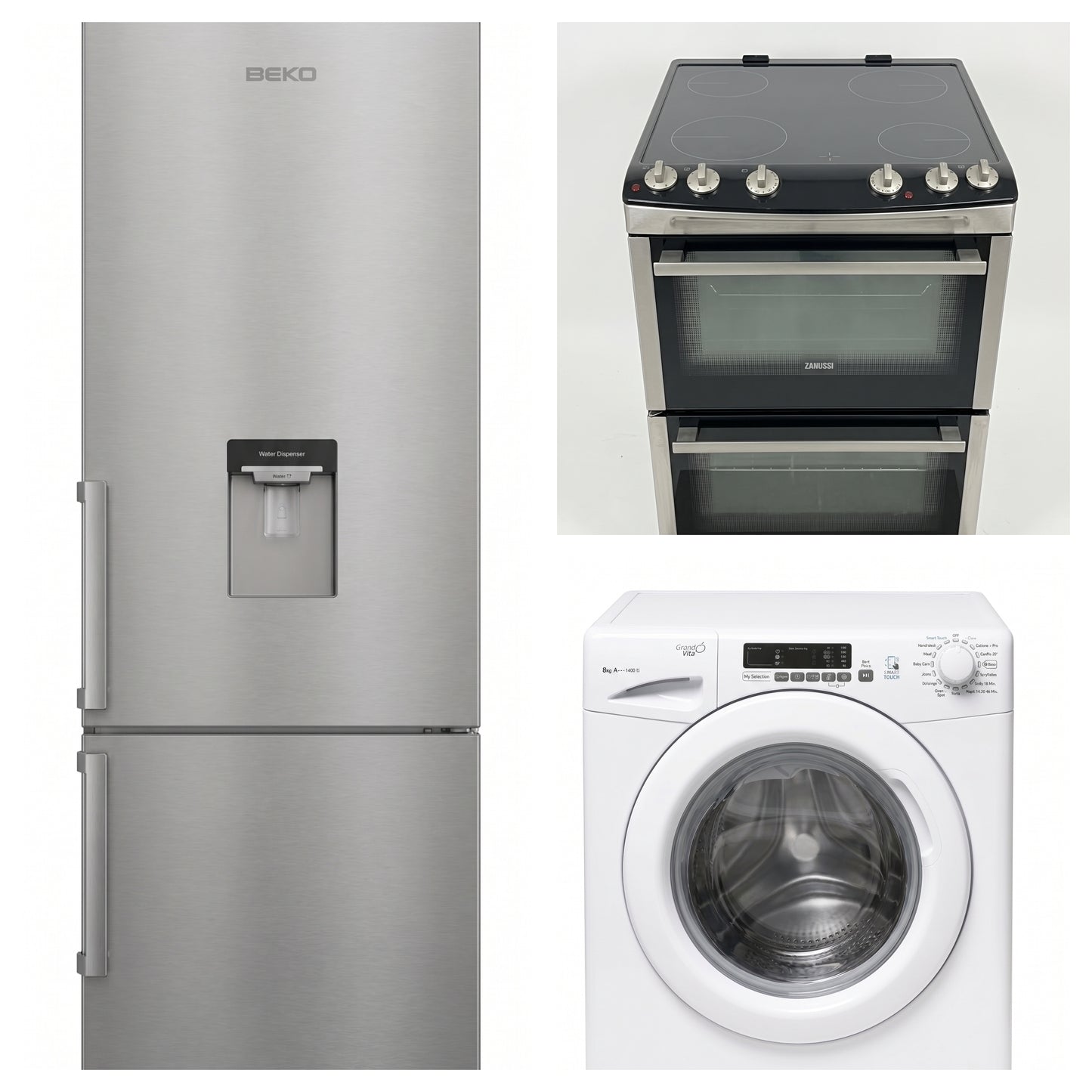 Fridge Freezer, Cooker, Washing Machine