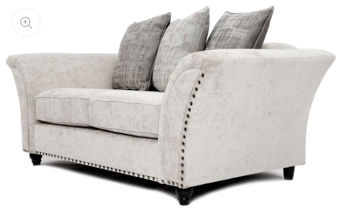 Cambridge Scatter Back 3 + 2 Seater Sofa Set Alaska Silver