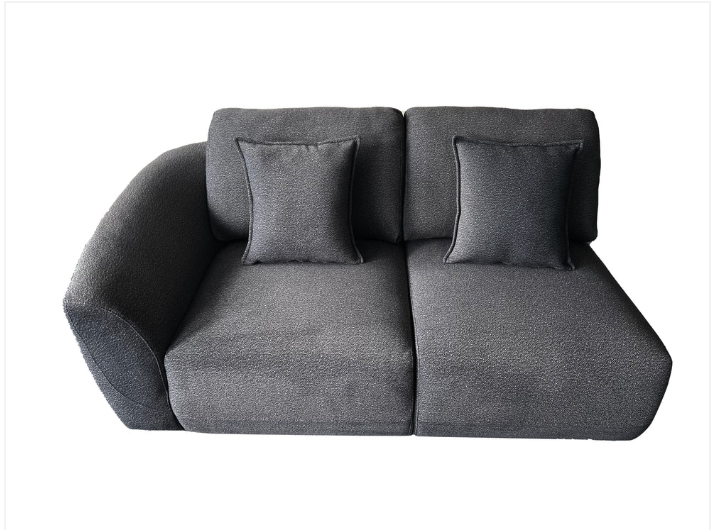 Bronte 5 Seater Modular Corner Grey