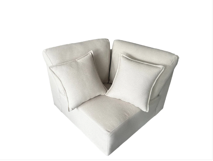 Bronte 5 Seater Modular Corner Cream