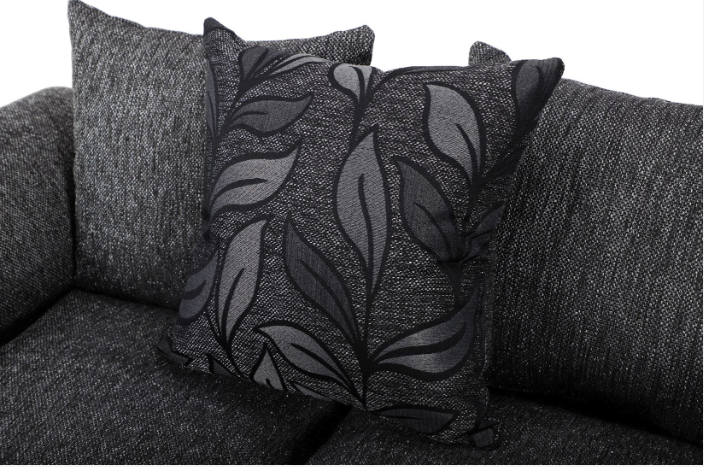 Byron RH Corner Sofa Black Dundee
