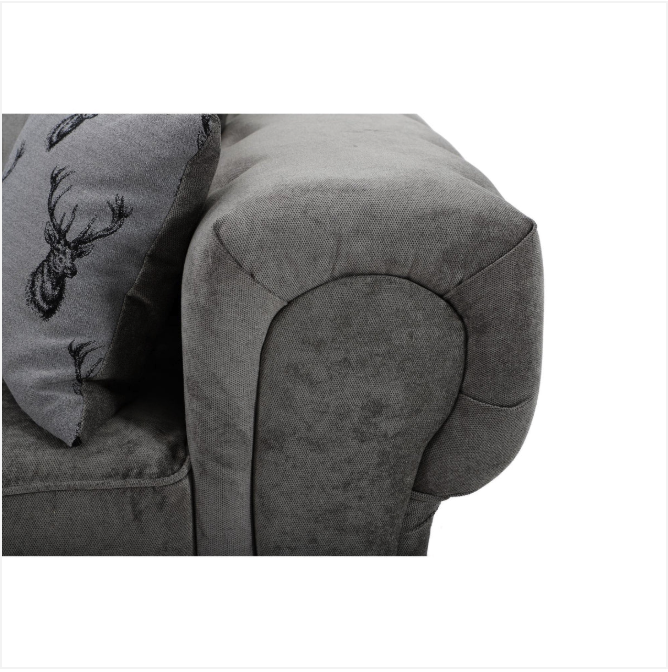 Verona Full Back 2 Seater Sofa Grey