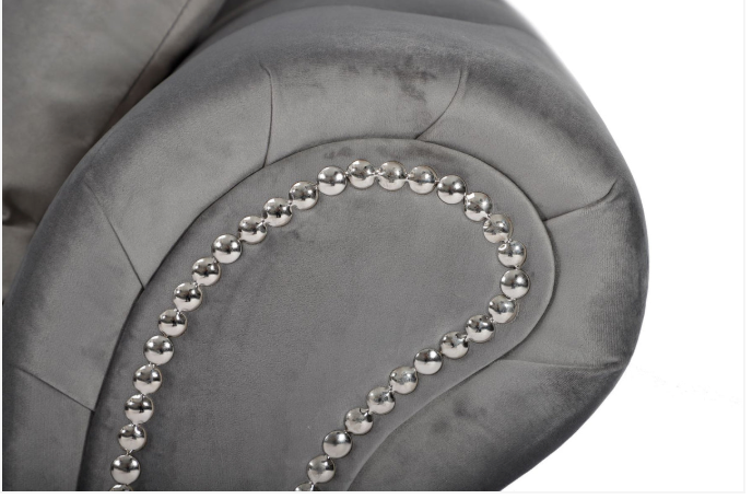 Oakland 2 Seater Sofa Plush Grey