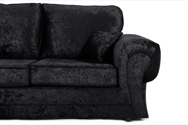 Tangent 3 + 2 Seater Sofa Set Black Shimmer