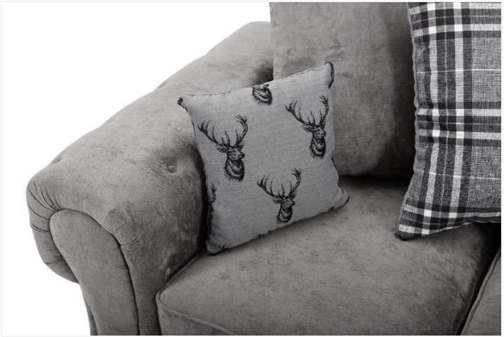 Verona Scatter Back 3+2 Seater Sofa Set Grey