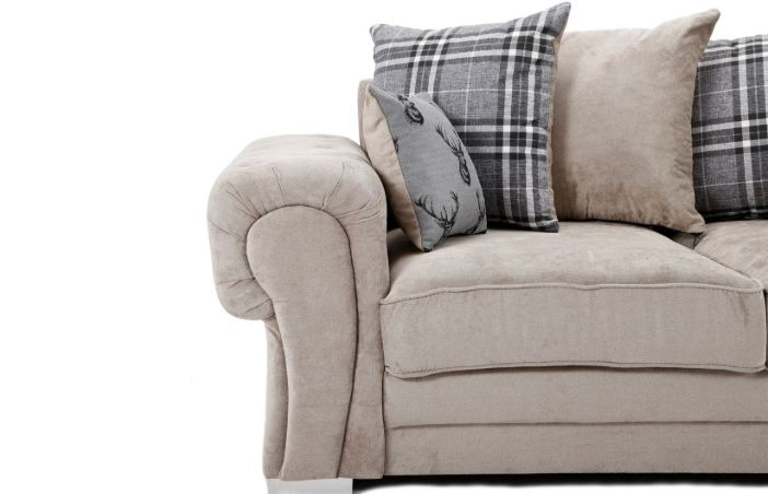 Verona Scatter Back 3+2 Seater Sofa Set Mink
