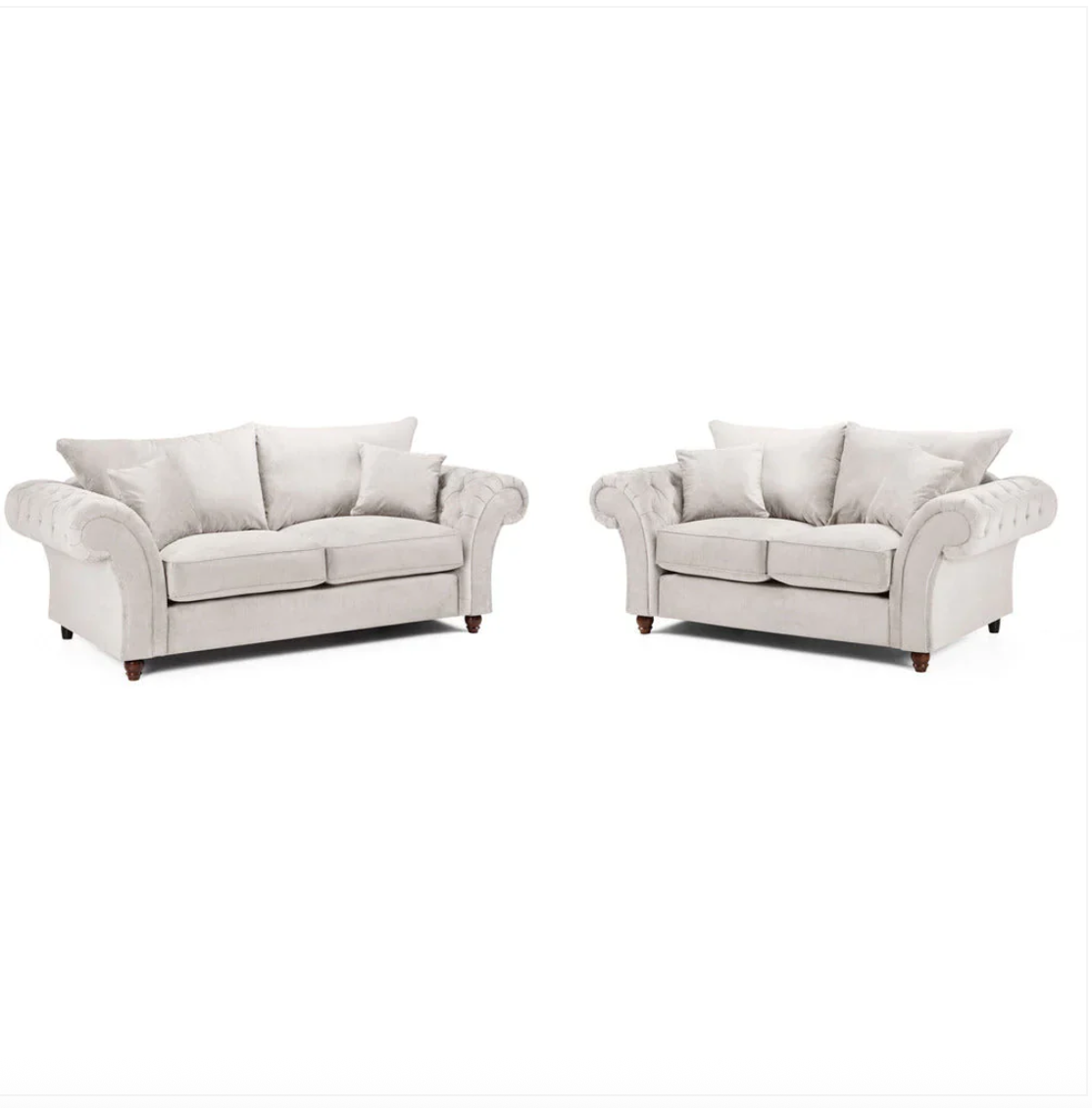 Windsor Full Back 3 + 2 Seater Sofa Stone