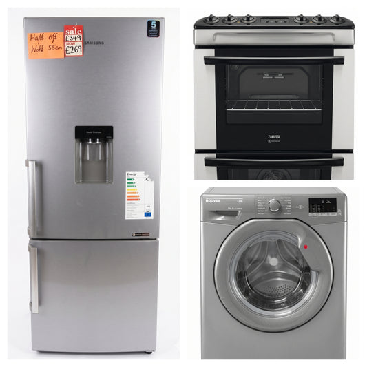 Fridge Freezer, Cooker, Washing Machine