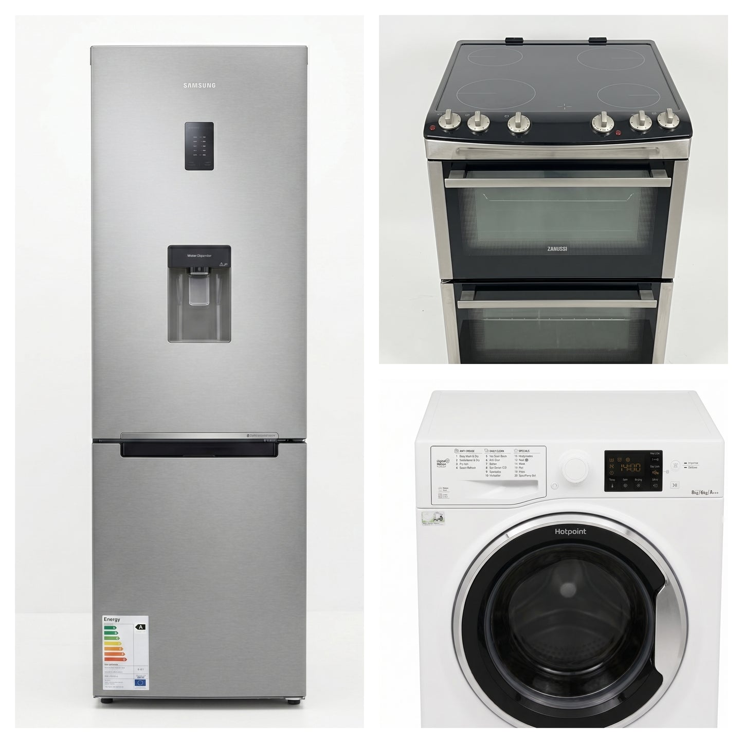 Fridge Freezer, Cooker, Washing Machine