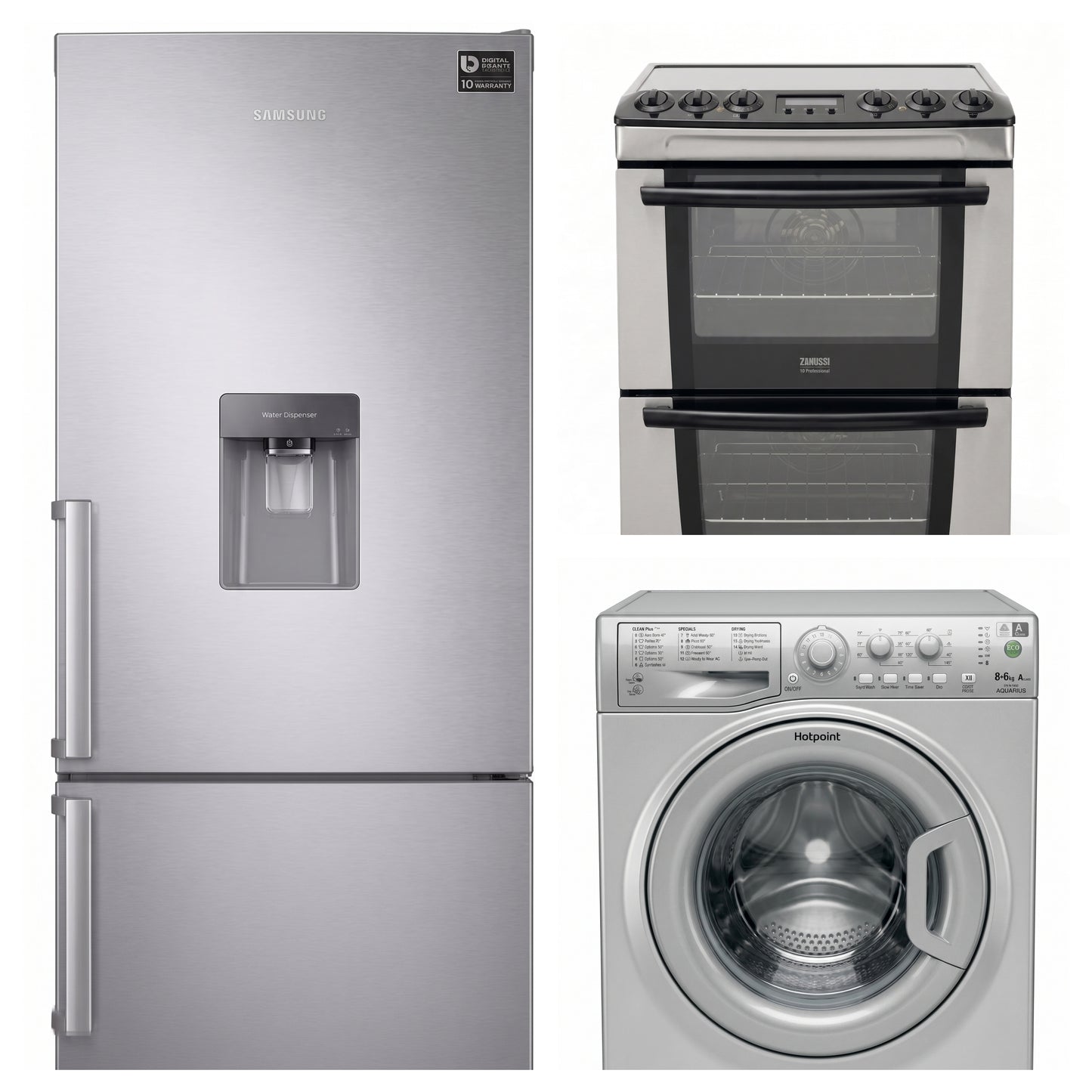 Fridge Freezer, Cooker, Washing Machine