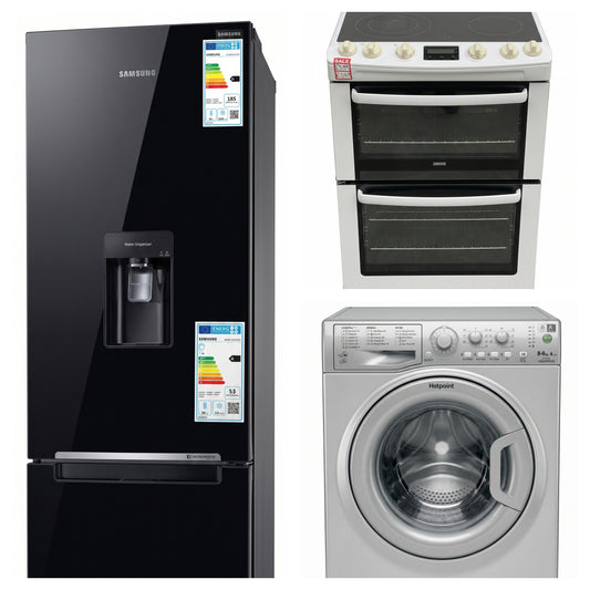 Fridge Freezer, Cooker, Washing Machine
