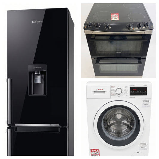 Fridge Freezer, Cooker, Washing Machine