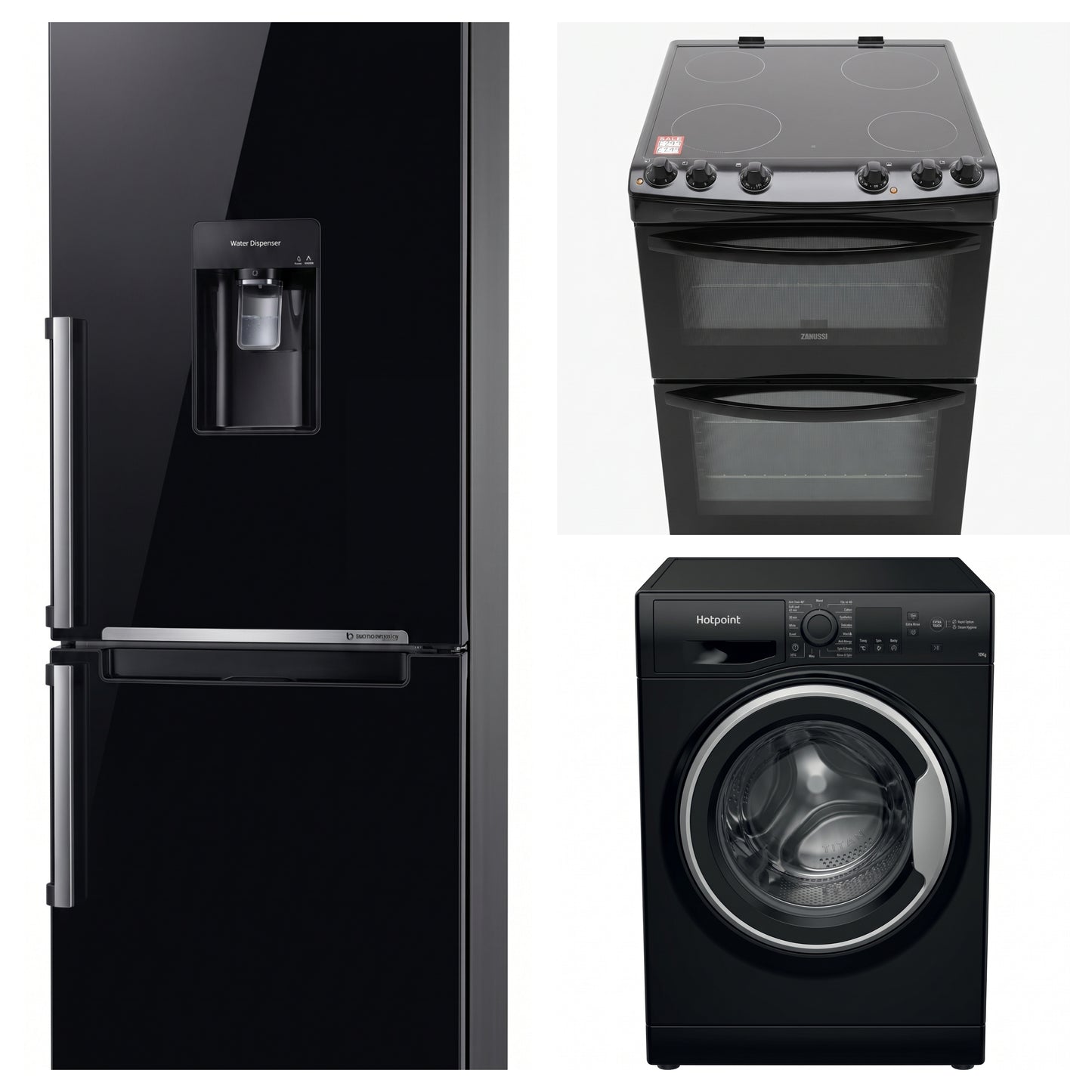 Fridge Freezer, Cooker, Washing Machine
