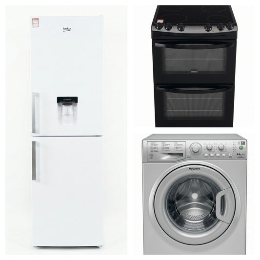 Fridge Freezer, Cooker, Washing Machine