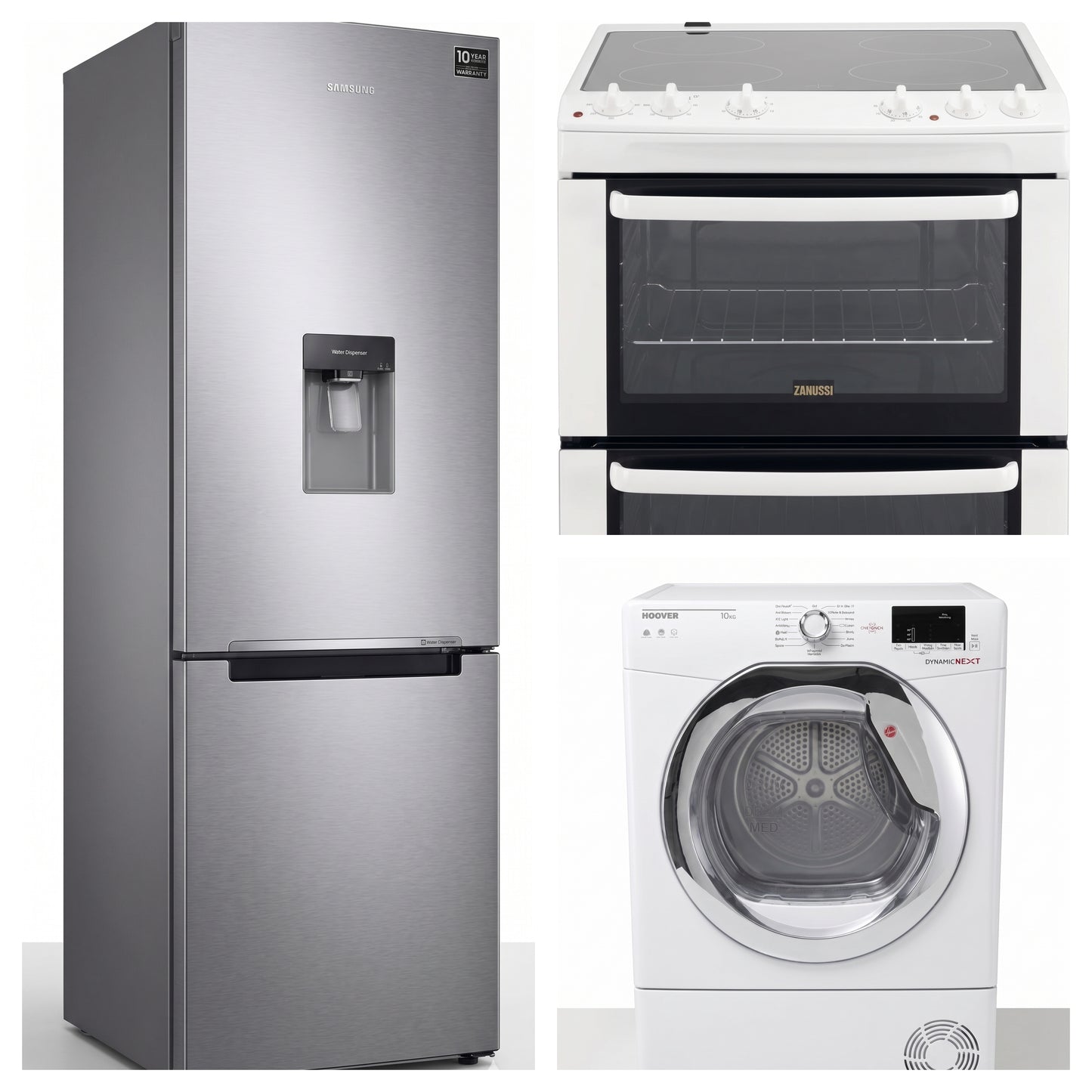 Fridge Freezer, Cooker, Washing Machine