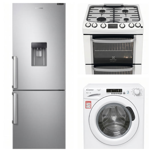 Fridge Freezer, Cooker, Washing Machine