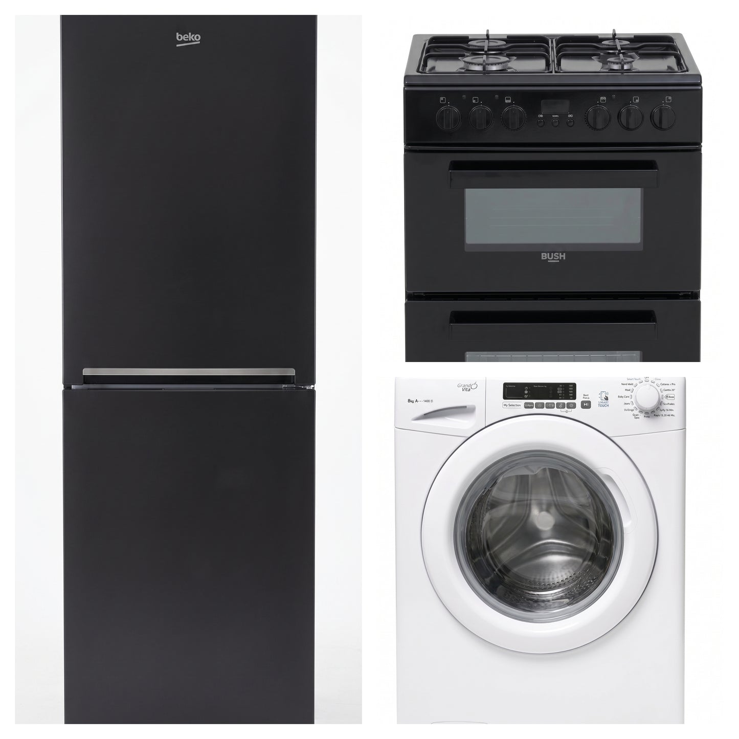 Fridge Freezer, Cooker, Washing Machine