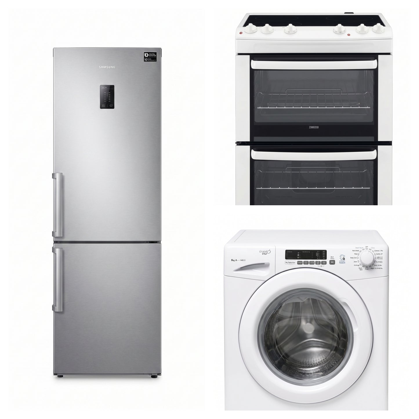 Fridge Freezer, Cooker, Washing Machine
