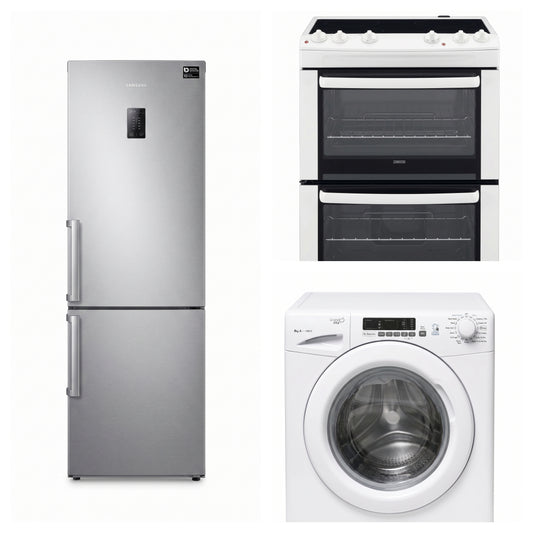 Fridge Freezer, Cooker, Washing Machine