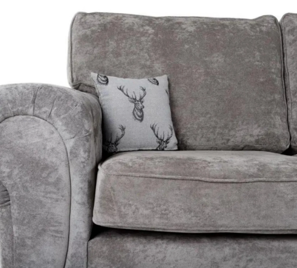 Verona Full Back 3+2 Seater Sofa Set Grey