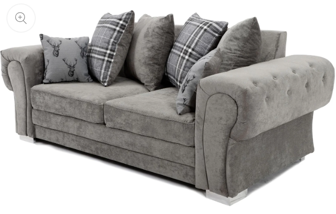 Verona Scatter Back 3+2 Seater Sofa Set Grey