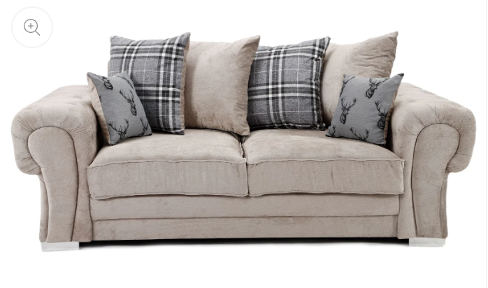Verona Scatter Back 3+2 Seater Sofa Set Mink