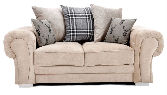 Verona Scatter Back 3+2 Seater Sofa Set Mink