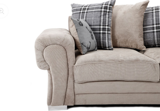 Verona Scatter Back 3+2 Seater Sofa Set Mink