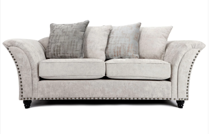 Cambridge Scatter Back 3 + 2 Seater Sofa Set Alaska Silver