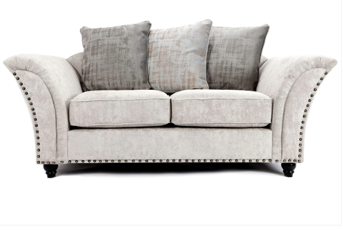 Cambridge Scatter Back 3 + 2 Seater Sofa Set Alaska Silver