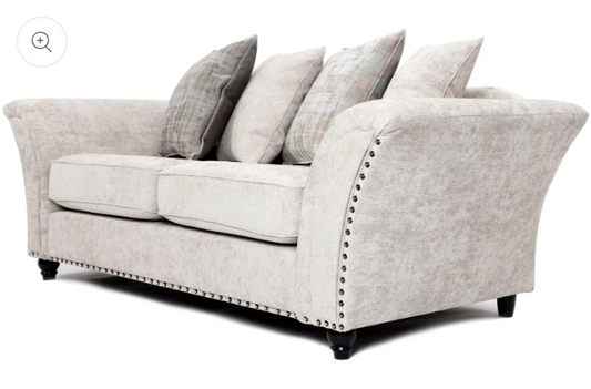 Cambridge Scatter Back 3 + 2 Seater Sofa Set Alaska Silver