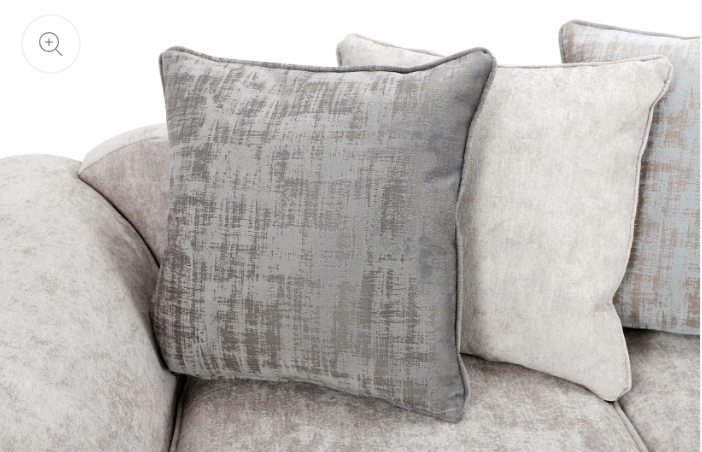 Cambridge Scatter Back 3 + 2 Seater Sofa Set Alaska Silver