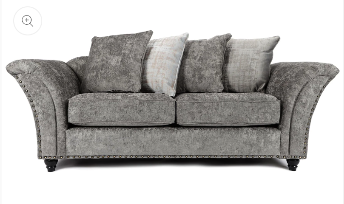 Cambridge Scatter Back 3 + 2 Seater Sofa Set Alaska Platinum