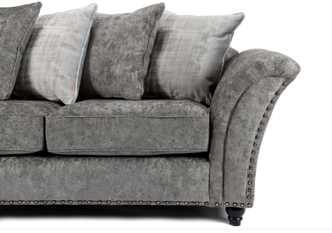 Cambridge Scatter Back 3 + 2 Seater Sofa Set Alaska Platinum