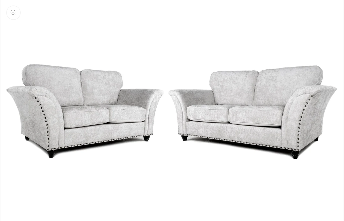 Cambridge Full Back 3 + 2 Seater Sofa Set Alaska Silver