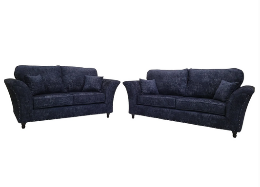 Cambridge Full Back 3 + 2 Seater Sofa Set Alaska Midnight Blue