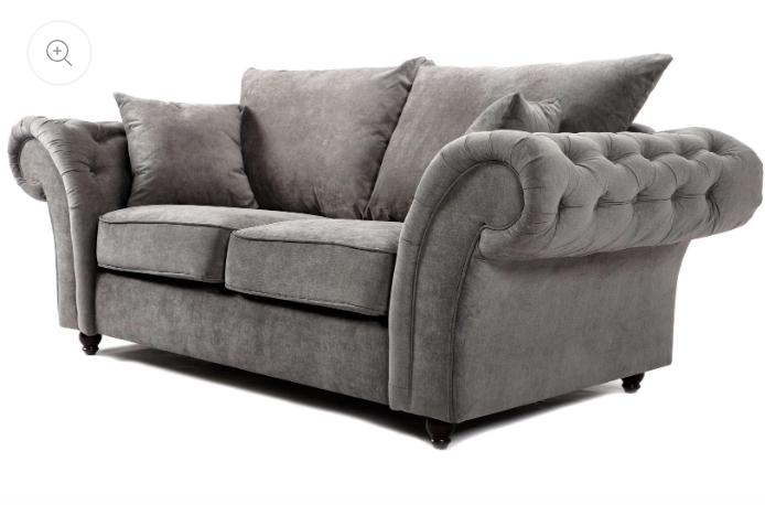 Windsor Full Back 3 + 2 Seater Sofa Grey