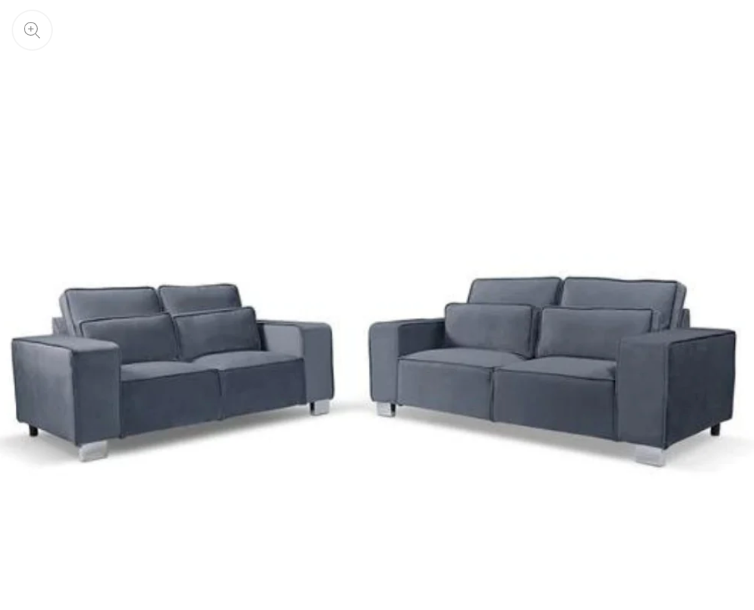 Sloanne 3+2 Sofa Set Plush Grey