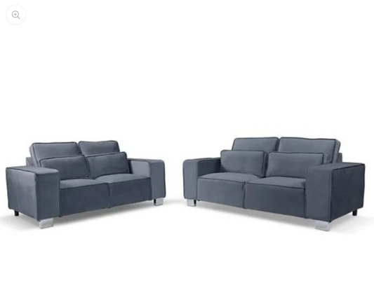 Sloanne 3+2 Sofa Set Plush Grey