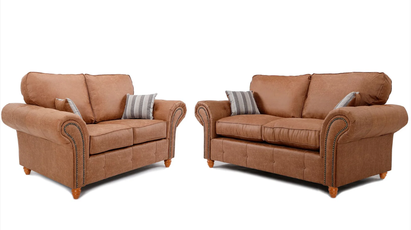 Oakland 3+2 Seater Sofa Set Tan