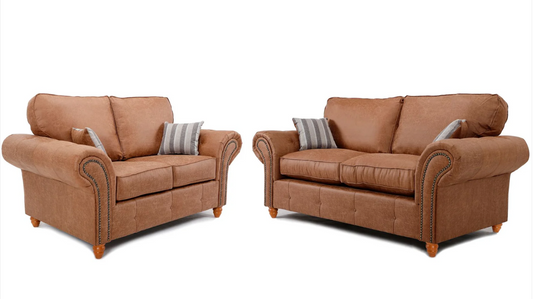 Oakland 3+2 Seater Sofa Set Tan