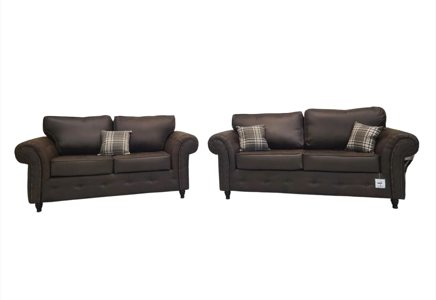 Oakland 3+2 Seater Sofa Set Chocolate