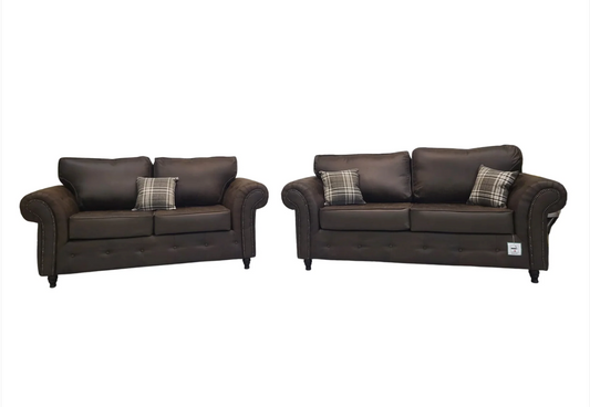 Oakland 3+2 Seater Sofa Set Chocolate