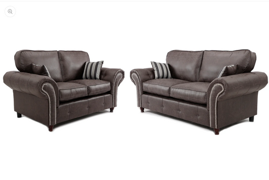 Oakland 3+2 Seater Sofa Set Charcoal