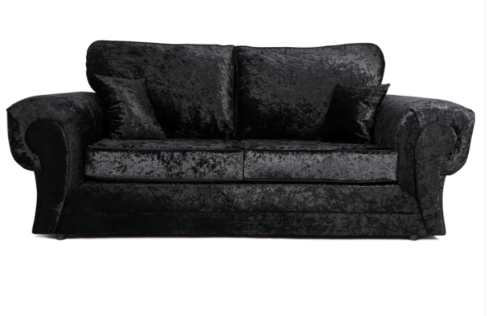 Tangent 3 + 2 Seater Sofa Set Black Shimmer