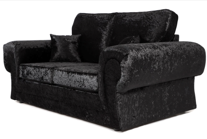 Tangent 3 + 2 Seater Sofa Set Black Shimmer