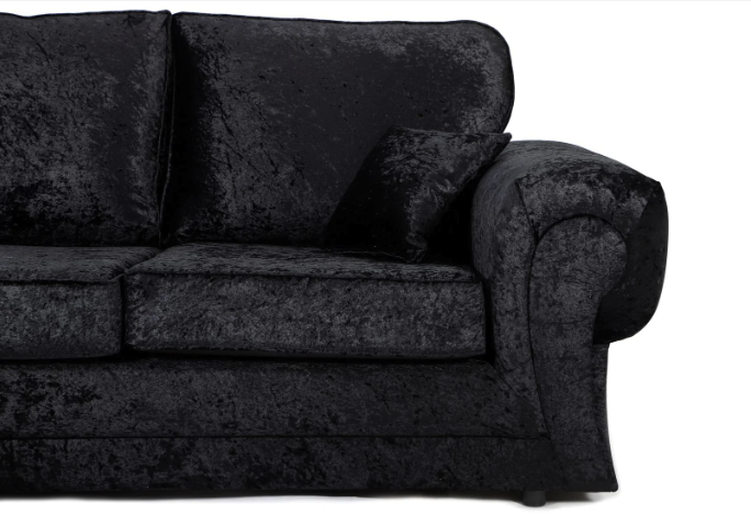 Tangent 3 + 2 Seater Sofa Set Black Shimmer