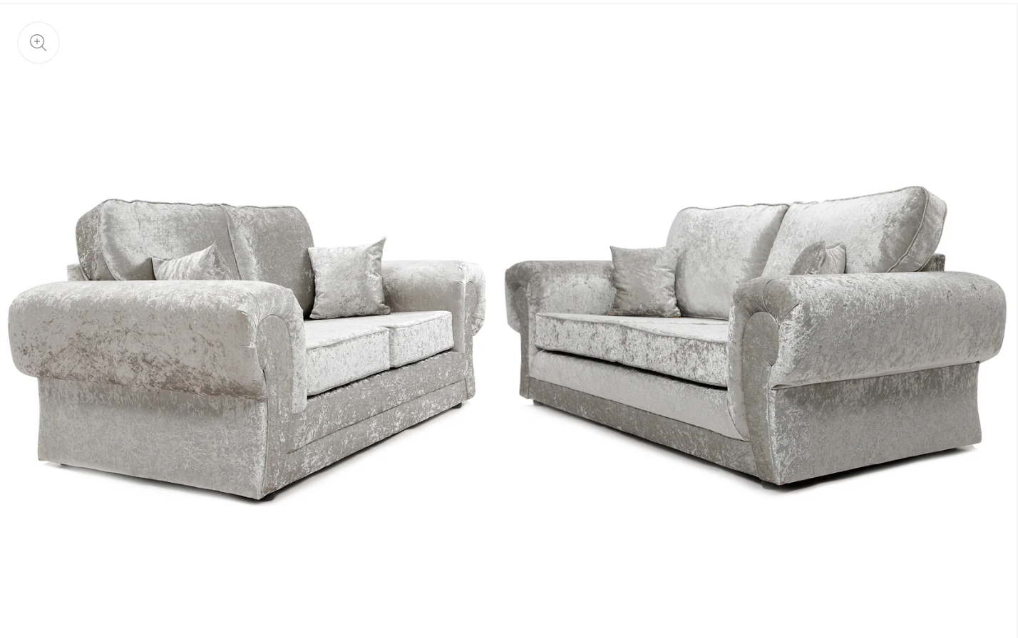 Tangent 3 + 2 Seater Sofa Shimmer Silver