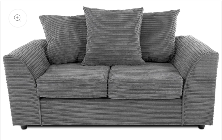 Byron 3 + 2 Seater Sofa Grey Cord