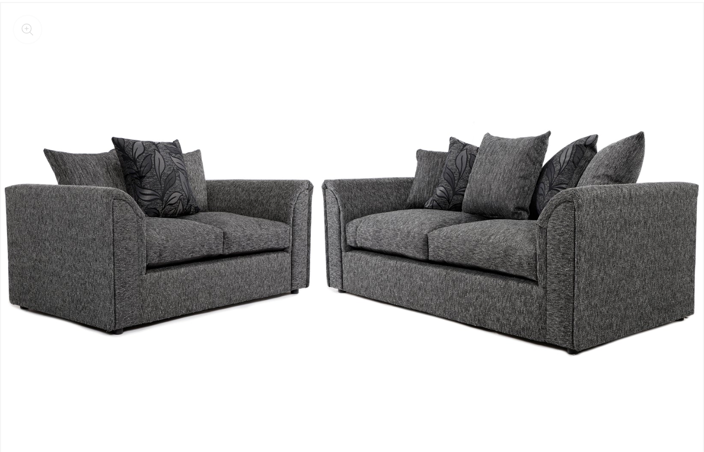 Byron 3 + 2 Seater Dundee Black